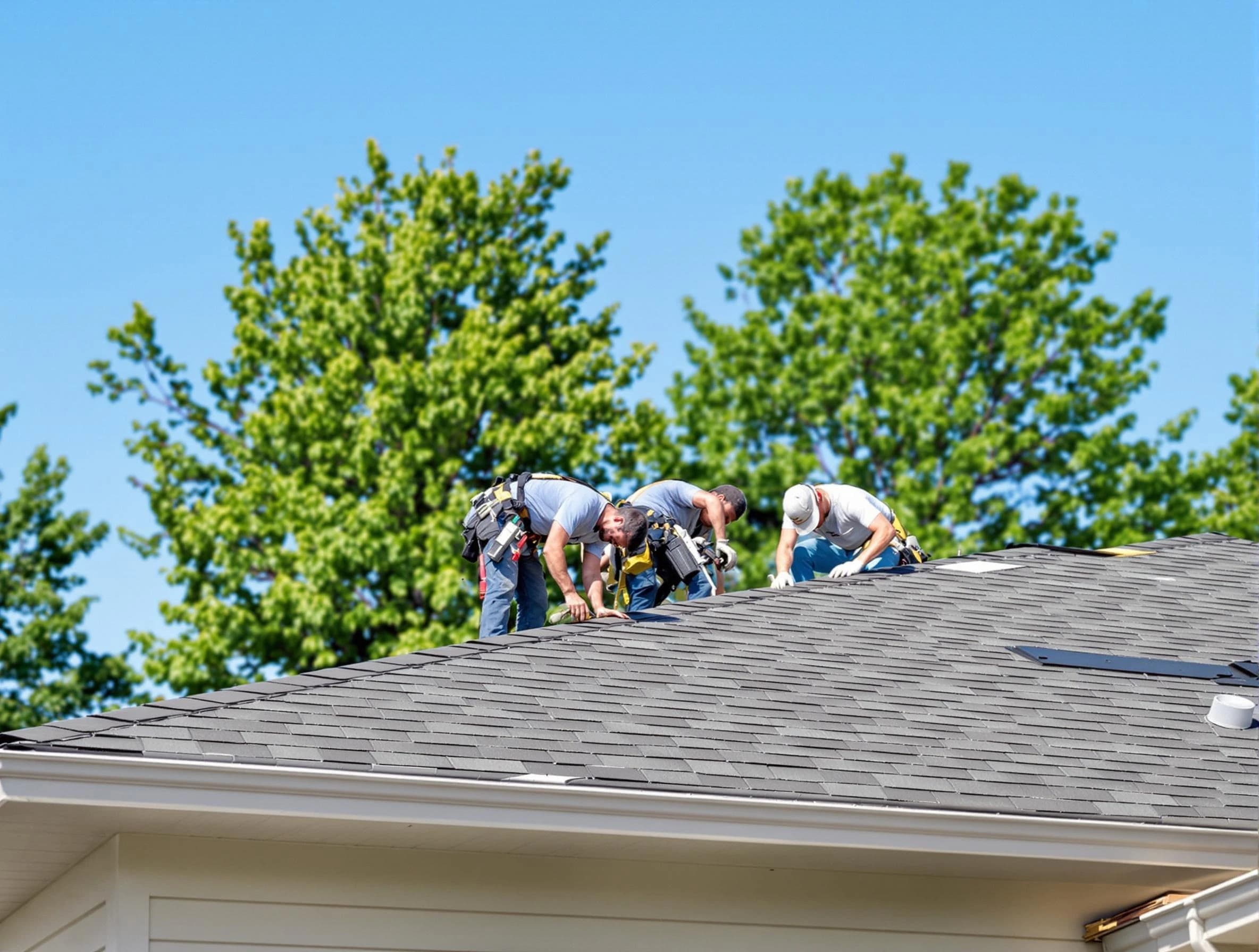 Stow Roofing Company technicians providing top-quality roofing services in Stow, OH