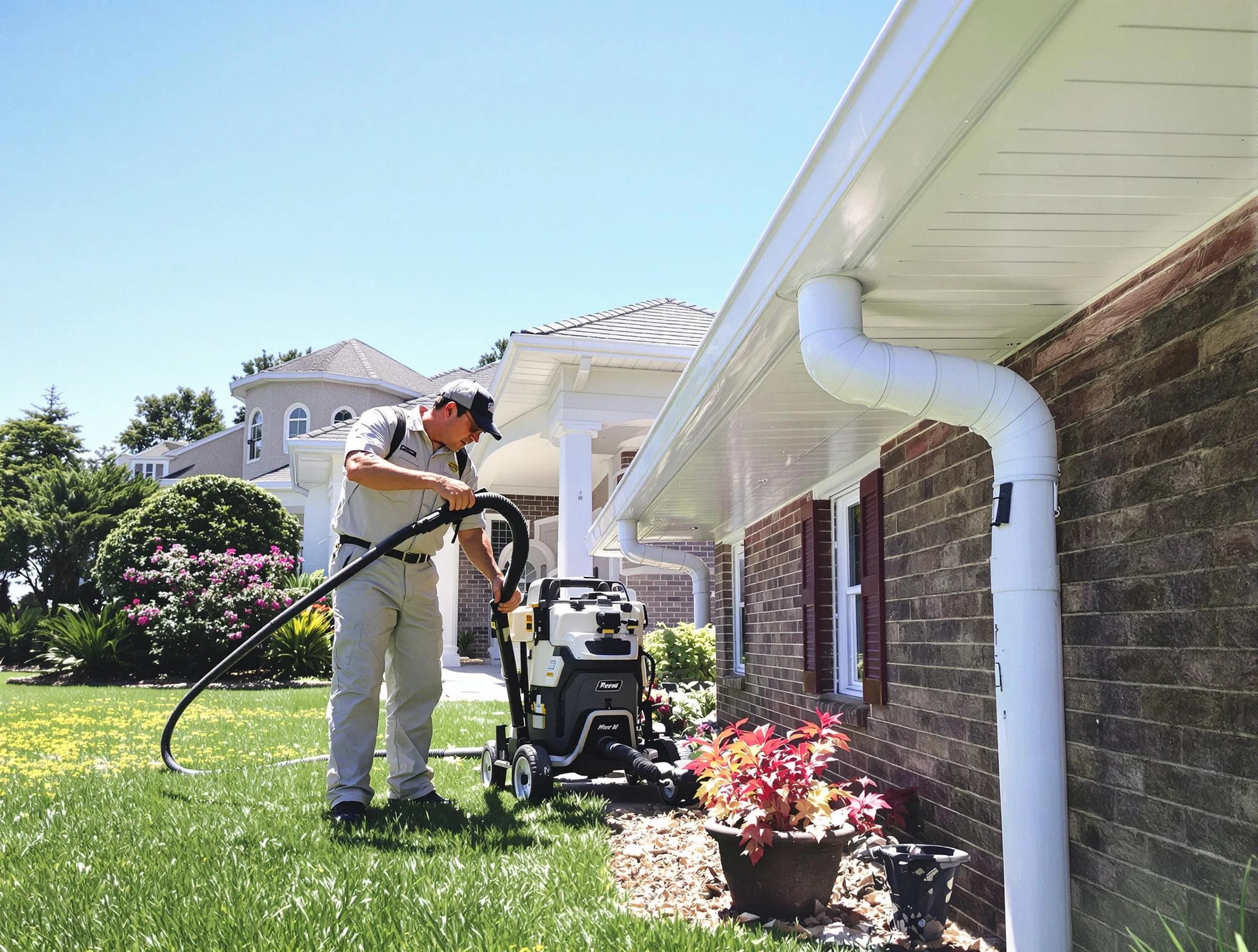 Downspout Cleaning in Stow