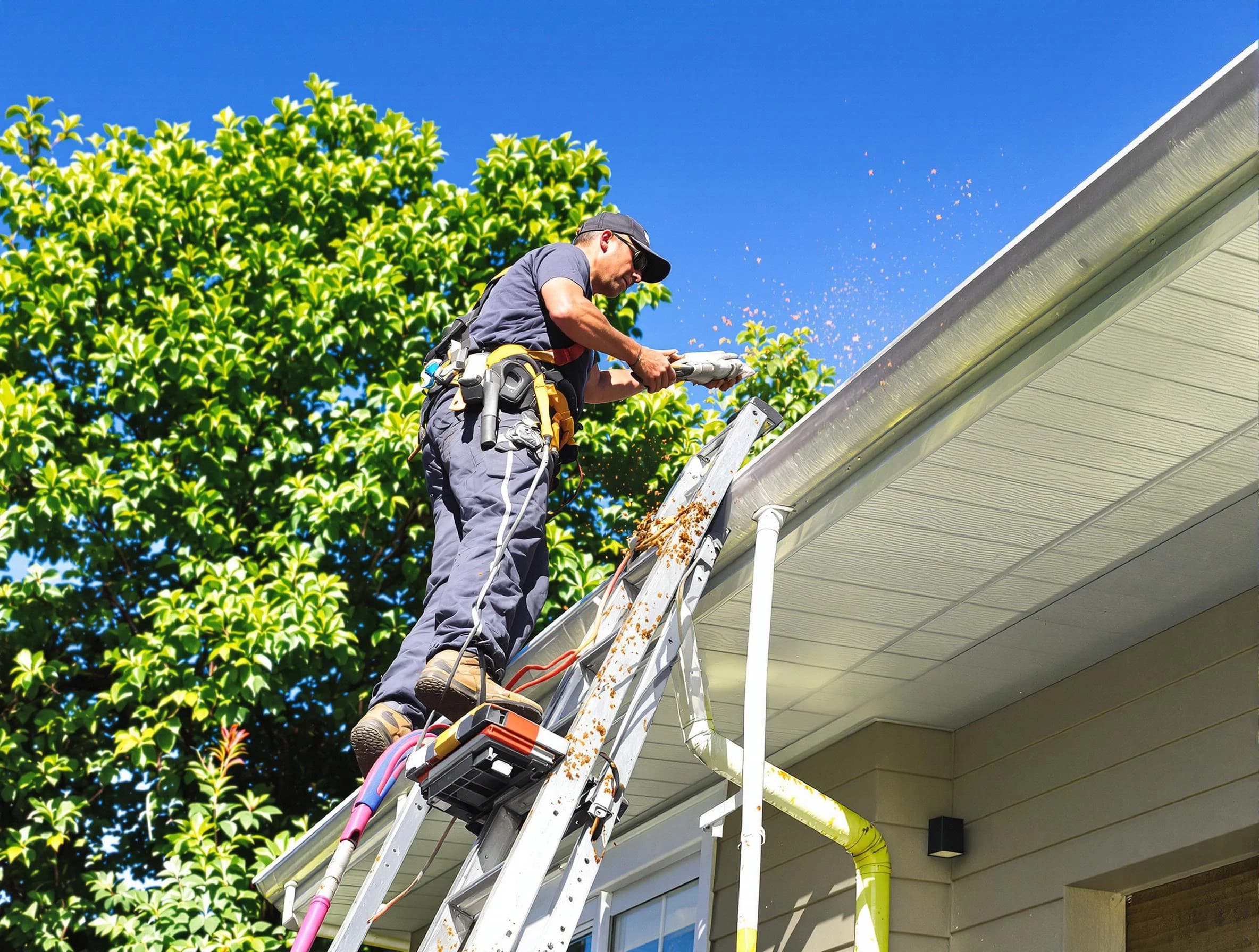 Gutter Cleaning in Stow